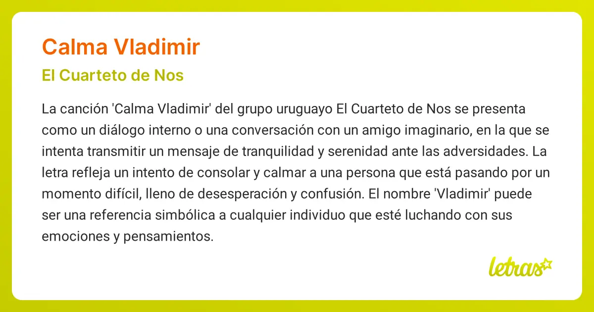 <b>El Cuarteto de Nos:</b> Una exploración de su música, historia y legado - Qué significa la canción Calma Vladimir del Cuarteto de Nos cuarteto de nos robot - Qué significa la canción Calma Vladimir del Cuarteto de Nos