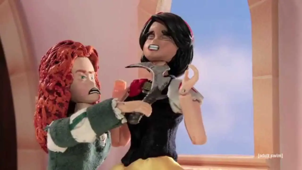 princess robot chicken - Which Disney princess goes to war